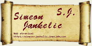 Simeon Jankelić vizit kartica